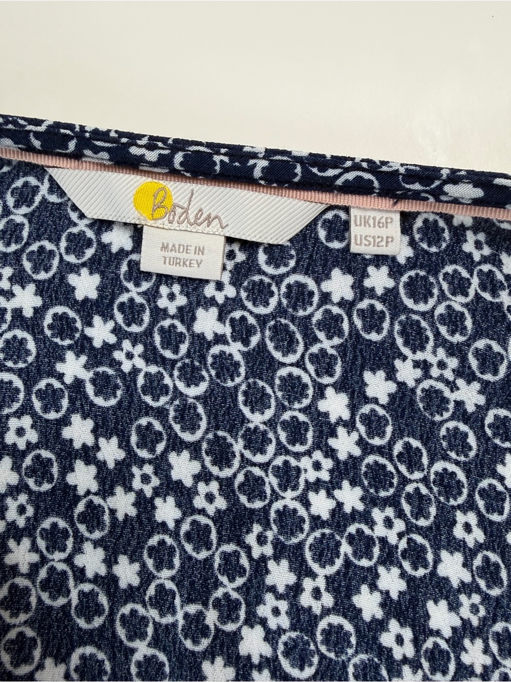 Boden V-Neck Mini Tea Dress 12P - Picture 8 of 12